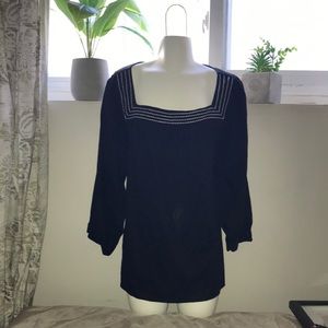 Bohemian style top Loose fit cotton.